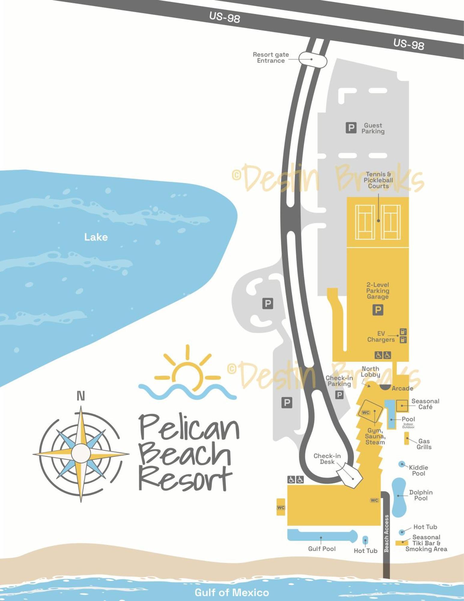 Pelican Beach Resort Condos Destin Kültér fotó